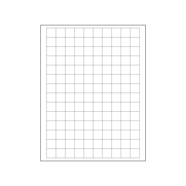 Bsc Preferred 3/4 x 3/4'' White Rectangle Laser Labels, 14000PK BUY00030109 - main